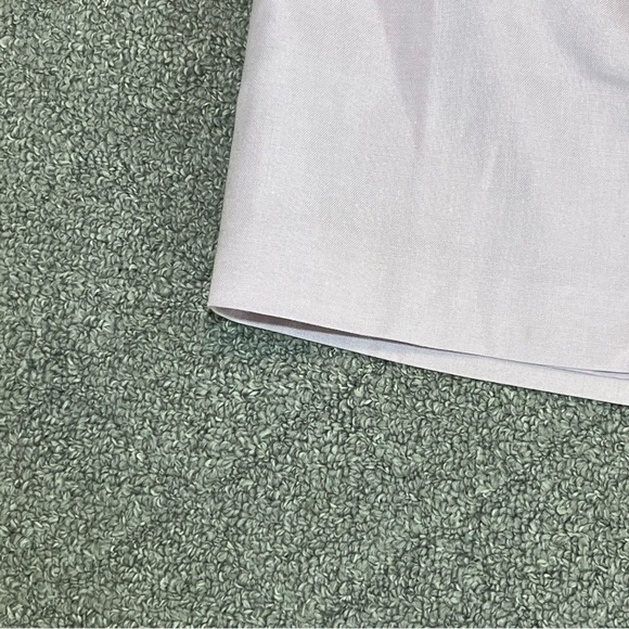 Vintage Talbots Pleated Linen Rayon A Line Skirt Size 12 Purple Lined Front Zip - Picture 9 of 12